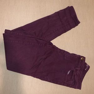 American Eagle Maroon Jeggings